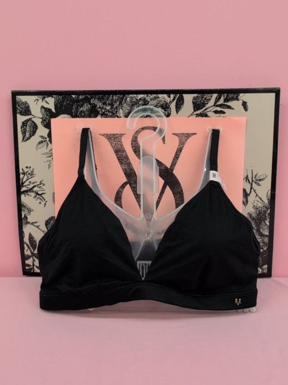 Victoria Secret Dream Angels Unlined Smooth Triangle Bralette Medium black
